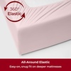 image:imageMellanni Iconic 4Piece Ultra Soft Sheet Set Queen Blush Pink  10M Sleepers Labtested Sleeps Cool Stays Bright Strong Smooth Good Housekeeping Best Bedding 7 yrs running