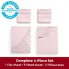 image:imageMellanni Iconic 4Piece Ultra Soft Sheet Set Queen Blush Pink  10M Sleepers Labtested Sleeps Cool Stays Bright Strong Smooth Good Housekeeping Best Bedding 7 yrs running