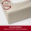 image:imageMellanni Iconic 4Piece Ultra Soft Sheet Set Queen Golden Ivory  10M Sleepers Labtested Sleeps Cool Stays Bright Strong Smooth Good Housekeeping Best Bedding 7 yrs running