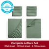image:imageMellanni Iconic 4Piece Ultra Soft Sheet Set Queen Sage  10M Sleepers Labtested Sleeps Cool Stays Bright Strong Smooth Good Housekeeping Best Bedding 7 yrs running