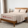 image:imageMellanni Iconic 4Piece Ultra Soft Sheet Set Queen Beige  10M Sleepers Labtested Sleeps Cool Stays Bright Strong Smooth Good Housekeeping Best Bedding 7 yrs running