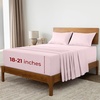 image:imageMellanni Iconic 4Piece Ultra Soft Sheet Set Queen Blush Pink  10M Sleepers Labtested Sleeps Cool Stays Bright Strong Smooth Good Housekeeping Best Bedding 7 yrs running