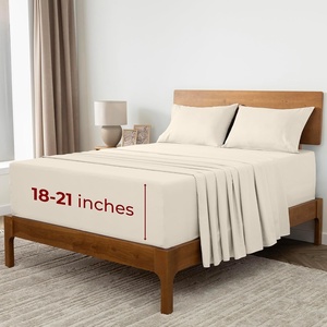 image:imageMellanni Iconic 4Piece Ultra Soft Sheet Set Queen Golden Ivory  10M Sleepers Labtested Sleeps Cool Stays Bright Strong Smooth Good Housekeeping Best Bedding 7 yrs running