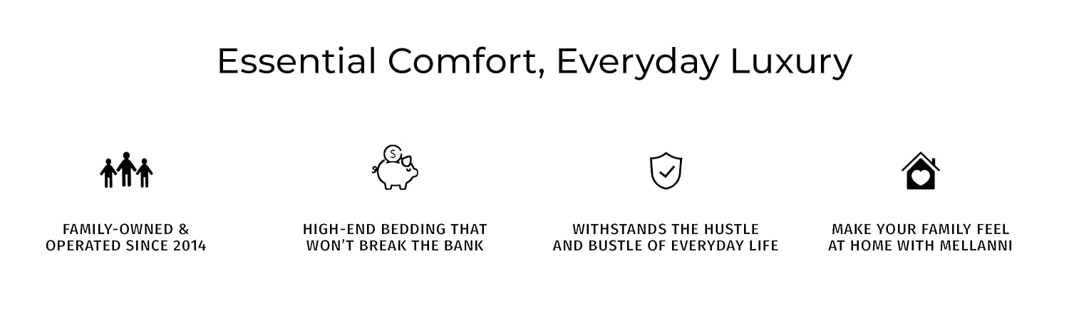 Mellanni | Everyday Comfort – Durable Microfiber & Cotton Bedding