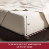 image:imageMellanni 100 Linen Queen Sheets Set  Natural Sheets for Bed Set  Linen Bedding  Fits up to 16 Mattress Queen Natural