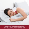 image:imageMellanni 400TC Cotton Sateen Sheets Queen Denim Blue 4 Piece Set  Smooth 100 cotton weave 15 in fitted pocket flat 90 x 102 2 pillowcases machine washable denim blue beddingWhite
