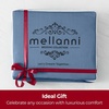 image:imageMellanni 400TC Cotton Sateen Sheets Queen Denim Blue 4 Piece Set  Smooth 100 cotton weave 15 in fitted pocket flat 90 x 102 2 pillowcases machine washable denim blue beddingDenim Blue