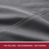 image:imageMellanni 400TC Cotton Sateen Sheets Queen Denim Blue 4 Piece Set  Smooth 100 cotton weave 15 in fitted pocket flat 90 x 102 2 pillowcases machine washable denim blue beddingGray