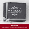 image:imageMellanni 400TC Cotton Sateen Sheets Queen Denim Blue 4 Piece Set  Smooth 100 cotton weave 15 in fitted pocket flat 90 x 102 2 pillowcases machine washable denim blue beddingGray
