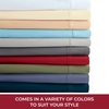 image:imageMellanni 400TC Cotton Sateen Sheets Queen Denim Blue 4 Piece Set  Smooth 100 cotton weave 15 in fitted pocket flat 90 x 102 2 pillowcases machine washable denim blue beddingIvory