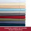 image:imageMellanni 400TC Cotton Sateen Sheets Queen Denim Blue 4 Piece Set  Smooth 100 cotton weave 15 in fitted pocket flat 90 x 102 2 pillowcases machine washable denim blue beddingWhite