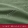 image:imageMellanni 400TC Cotton Sateen Sheets Queen Denim Blue 4 Piece Set  Smooth 100 cotton weave 15 in fitted pocket flat 90 x 102 2 pillowcases machine washable denim blue beddingGreen