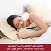 image:imageMellanni 400TC Cotton Sateen Sheets Queen Denim Blue 4 Piece Set  Smooth 100 cotton weave 15 in fitted pocket flat 90 x 102 2 pillowcases machine washable denim blue beddingBeige