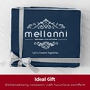 image:imageMellanni 400TC Cotton Sateen Sheets Queen Denim Blue 4 Piece Set  Smooth 100 cotton weave 15 in fitted pocket flat 90 x 102 2 pillowcases machine washable denim blue beddingNavy
