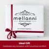 image:imageMellanni 400TC Cotton Sateen Sheets Queen Denim Blue 4 Piece Set  Smooth 100 cotton weave 15 in fitted pocket flat 90 x 102 2 pillowcases machine washable denim blue beddingWhite