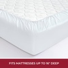 image:imageMellanni 400TC Cotton Sateen Sheets Queen Denim Blue 4 Piece Set  Smooth 100 cotton weave 15 in fitted pocket flat 90 x 102 2 pillowcases machine washable denim blue beddingWhite