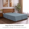 image:imageMellanni Bed Skirt Queen Size  Tailored Drop Bed Skirting  15Inch Pleated Dust Ruffle  Hotel Luxury Bedding  Wrinkle Fade Stain Resistant  1 Bedskirt Queen White1573 Blue Hydrangea