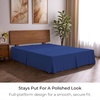 image:imageMellanni Bed Skirt Queen Size  Tailored Drop Bed Skirting  15Inch Pleated Dust Ruffle  Hotel Luxury Bedding  Wrinkle Fade Stain Resistant  1 Bedskirt Queen White1597 Royal Blue