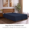 image:imageMellanni Bed Skirt Queen Size  Tailored Drop Bed Skirting  15Inch Pleated Dust Ruffle  Hotel Luxury Bedding  Wrinkle Fade Stain Resistant  1 Bedskirt Queen White1959 Navy Blue