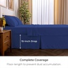 image:imageMellanni Bed Skirt Queen Size  Tailored Drop Bed Skirting  15Inch Pleated Dust Ruffle  Hotel Luxury Bedding  Wrinkle Fade Stain Resistant  1 Bedskirt Queen White1597 Royal Blue