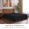 image:imageMellanni Bed Skirt Queen Size  Tailored Drop Bed Skirting  15Inch Pleated Dust Ruffle  Hotel Luxury Bedding  Wrinkle Fade Stain Resistant  1 Bedskirt Queen White1990 Black