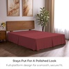 image:imageMellanni Bed Skirt Queen Size  Tailored Drop Bed Skirting  15Inch Pleated Dust Ruffle  Hotel Luxury Bedding  Wrinkle Fade Stain Resistant  1 Bedskirt Queen White1752 Brick Red
