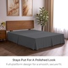 image:imageMellanni Bed Skirt Queen Size  Tailored Drop Bed Skirting  15Inch Pleated Dust Ruffle  Hotel Luxury Bedding  Wrinkle Fade Stain Resistant  1 Bedskirt Queen White1394 Gray