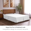 image:imageMellanni Bed Skirt Queen Size  Tailored Drop Bed Skirting  15Inch Pleated Dust Ruffle  Hotel Luxury Bedding  Wrinkle Fade Stain Resistant  1 Bedskirt Queen White1102 White