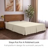 image:imageMellanni Bed Skirt Queen Size  Tailored Drop Bed Skirting  15Inch Pleated Dust Ruffle  Hotel Luxury Bedding  Wrinkle Fade Stain Resistant  1 Bedskirt Queen White1128 Golden Ivory