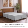 image:imageMellanni Bed Skirt Queen Size  Tailored Drop Bed Skirting  15Inch Pleated Dust Ruffle  Hotel Luxury Bedding  Wrinkle Fade Stain Resistant  1 Bedskirt Queen White1364 Light Gray
