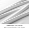 image:imageMellanni Cotton Flannel Sheet Set  Double Brushed for Added Softness amp Comfort  Deep Pocket Fitted Sheet up to 16 4 Piece Set Queen WhiteF002 White