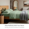 image:imageMellanni Cotton Flannel Sheet Set  Double Brushed for Added Softness amp Comfort  Deep Pocket Fitted Sheet up to 16 4 Piece Set Queen WhiteF215 Sage