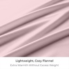 image:imageMellanni Cotton Flannel Sheet Set  Double Brushed for Added Softness amp Comfort  Deep Pocket Fitted Sheet up to 16 4 Piece Set Queen WhiteF320 Pink
