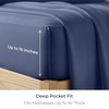 image:imageMellanni Cotton Flannel Sheet Set  Double Brushed for Added Softness amp Comfort  Deep Pocket Fitted Sheet up to 16 4 Piece Set Queen WhiteF420 Blue