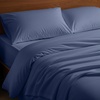 image:imageMellanni Cotton Flannel Sheet Set  Double Brushed for Added Softness amp Comfort  Deep Pocket Fitted Sheet up to 16 4 Piece Set Queen WhiteF420 Blue