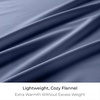 image:imageMellanni Cotton Flannel Sheet Set  Double Brushed for Added Softness amp Comfort  Deep Pocket Fitted Sheet up to 16 4 Piece Set Queen WhiteF420 Blue