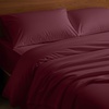 image:imageMellanni Cotton Flannel Sheet Set  Double Brushed for Added Softness amp Comfort  Deep Pocket Fitted Sheet up to 16 4 Piece Set Queen WhiteF565 Burgundy