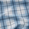 image:imageMellanni Cotton Flannel Sheet Set  Double Brushed for Added Softness amp Comfort  Deep Pocket Fitted Sheet up to 16 4 Piece Set Queen WhiteF970 Light Blue Plaid