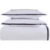 image:imageMellanni Duvet Cover Set  5 PC Iconic Collection Bedding Set  Hotel Luxury Extra Soft amp Cooling  Microfiber  Button Closure and Corner Ties Queen White2102 Hotel Gray