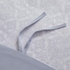 image:imageMellanni Duvet Cover Set  5 PC Iconic Collection Bedding Set  Hotel Luxury Extra Soft amp Cooling  Microfiber  Button Closure and Corner Ties Queen White8561 Laced Sky Blue