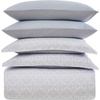 image:imageMellanni Duvet Cover Set  5 PC Iconic Collection Bedding Set  Hotel Luxury Extra Soft amp Cooling  Microfiber  Button Closure and Corner Ties Queen White8561 Laced Sky Blue