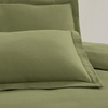 image:imageMellanni Duvet Cover Set  5 PC Iconic Collection Bedding Set  Hotel Luxury Extra Soft amp Cooling  Microfiber  Button Closure and Corner Ties Queen White1436 Sage