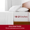 image:imageMellanni Extra Deep Queen Sheets  4 PC Iconic Collection Bedding  Hotel Luxury Ultra Soft Cooling Bed Sheets  Wrinkle Fade Stain Resistant Queen White