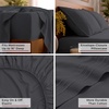 image:imageMellanni Iconic 4Piece Ultra Soft Sheet Set Queen Charcoal  10M Sleepers Labtested Sleeps Cool Stays Bright Strong Smooth Good Housekeeping Best Bedding 7 yrs running