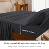 image:imageMellanni Iconic 4Piece Ultra Soft Sheet Set Queen Charcoal  10M Sleepers Labtested Sleeps Cool Stays Bright Strong Smooth Good Housekeeping Best Bedding 7 yrs running