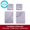 image:imageMellanni Iconic 4Piece Ultra Soft Sheet Set Queen Lavender  10M Sleepers Labtested Sleeps Cool Stays Bright Strong Smooth Good Housekeeping Best Bedding 7 yrs running