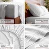 image:imageMellanni Iconic 4Piece Ultra Soft Sheet Set Queen White  10M Sleepers Labtested Sleeps Cool Stays Bright Strong Smooth Good Housekeeping Best Bedding 7 yrs running