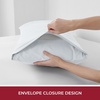 image:imageMellanni Pillow Cases  Luxury Extra Soft  Cooling Pillow Covers  2 PC Iconic Collection Pillowcases  Envelope Closure StandardQueen 20 x 30 White1102 White