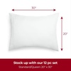 image:imageMellanni Pillow Cases  Luxury Extra Soft  Cooling Pillow Covers  2 PC Iconic Collection Pillowcases  Envelope Closure StandardQueen 20 x 30 White1102 White