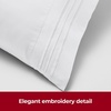 image:imageMellanni Pillow Cases  Luxury Extra Soft  Cooling Pillow Covers  2 PC Iconic Collection Pillowcases  Envelope Closure StandardQueen 20 x 30 White1102 White